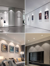 Dimmable round led spotlight embedded downlight AC86V~260V black and white ceiling light 3W~25W open-hole home lighting