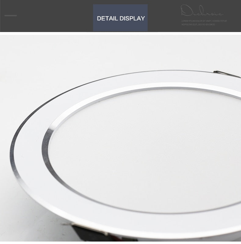 LED Downlight 6PCS AC220V-240V Waterproof LED Ceiling Lamp Recessed Round LED Spot Lighting Bedroom KitchenIndoor Lighting Bulb