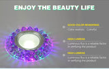 COB LED Downlight Colorful Panel Light RGB 3W 110V 220V Recessed Lamp Fixture For Halogen Lamp Decoration Purple Spot light