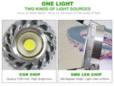 COB LED Downlight Colorful Panel Light RGB 3W 110V 220V Recessed Lamp Fixture For Halogen Lamp Decoration Purple Spot light