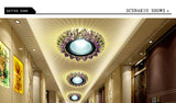 COB LED Downlight Colorful Panel Light RGB 3W 110V 220V Recessed Lamp Fixture For Halogen Lamp Decoration Purple Spot light