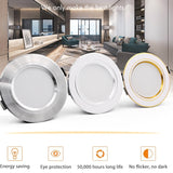 LED Downlight Gold/Silver/White Body 5W 9W 12W 15W 18W led Ceiling light AC 220V 230V 240V for Indoor LED Spotlight