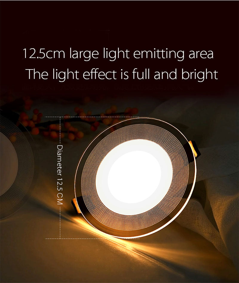 LED 4 pcs Light guide LED Downlight 3W 5W 7W 9W 12W 15W 18W Acrylic Panel Lights Ceiling Recessed Lamps High Brightness