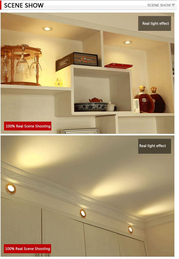 LED Downlight 10pcs/lot 3W Mini led cabinet light AC85-265V mini led spot downlight include led drive CE ROHS ceiling lamp mini light