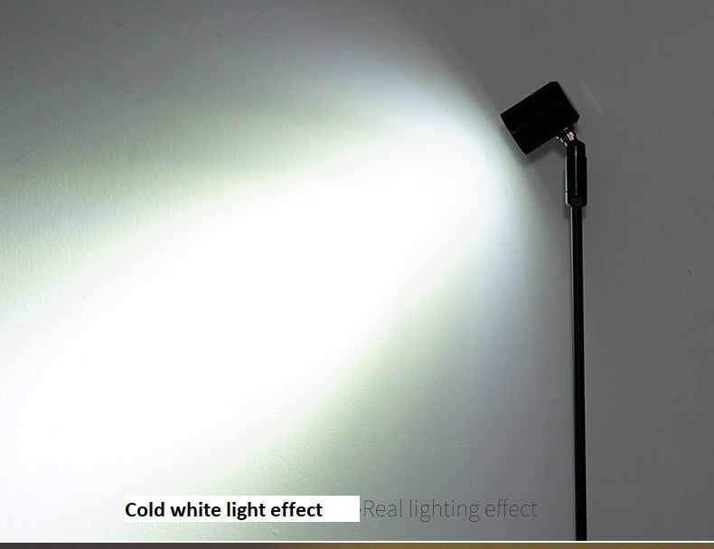 Small Spotlight Commercial Display Case Standing Pole Spot Light Cafe's Bar Table Downlight Cabinet Down Light Floor Lamp