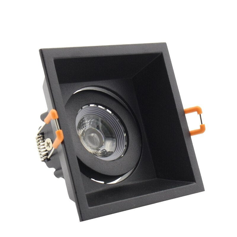 Ring Downlight Anti-glare LED 95mm Cut Hole Recessed Ceiling Spot Lamp Frame 85-265V GU10 Bulb Replaceable