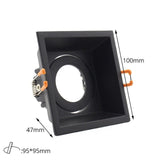 Ring Downlight Anti-glare LED 95mm Cut Hole Recessed Ceiling Spot Lamp Frame 85-265V GU10 Bulb Replaceable