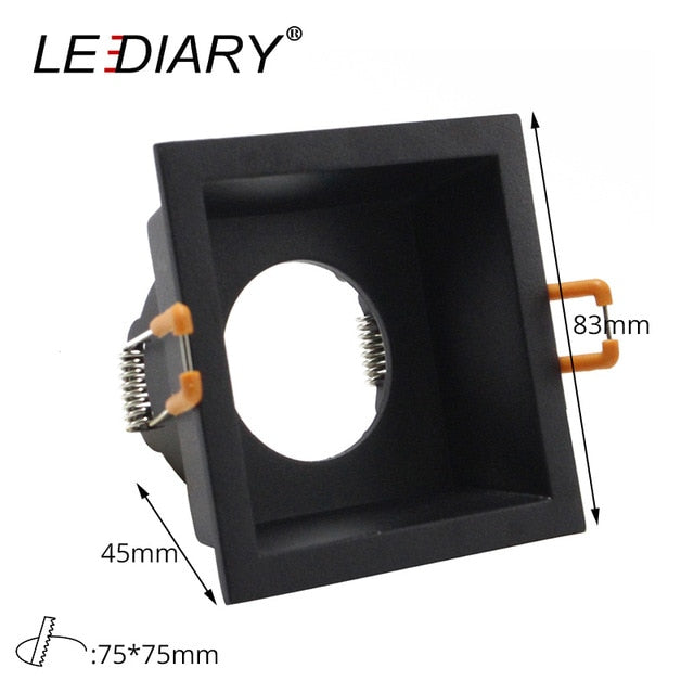 Ring Downlight Anti-glare LED 95mm Cut Hole Recessed Ceiling Spot Lamp Frame 85-265V GU10 Bulb Replaceable