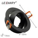 Ring Downlight Anti-glare LED 95mm Cut Hole Recessed Ceiling Spot Lamp Frame 85-265V GU10 Bulb Replaceable