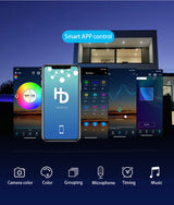 Bluetooth Smart LED Downlight Dimming Round Spot Light 5W 9W RGB 6pcs/lot Color Changing Warm Cold light Work With 110V 220V