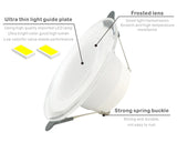 LED Downlight 10pcs/lot 6W LED Lamp 220V Spotlight Recessed Round Panel Light 3 Colors Changeable Indoor Lighting Downlight