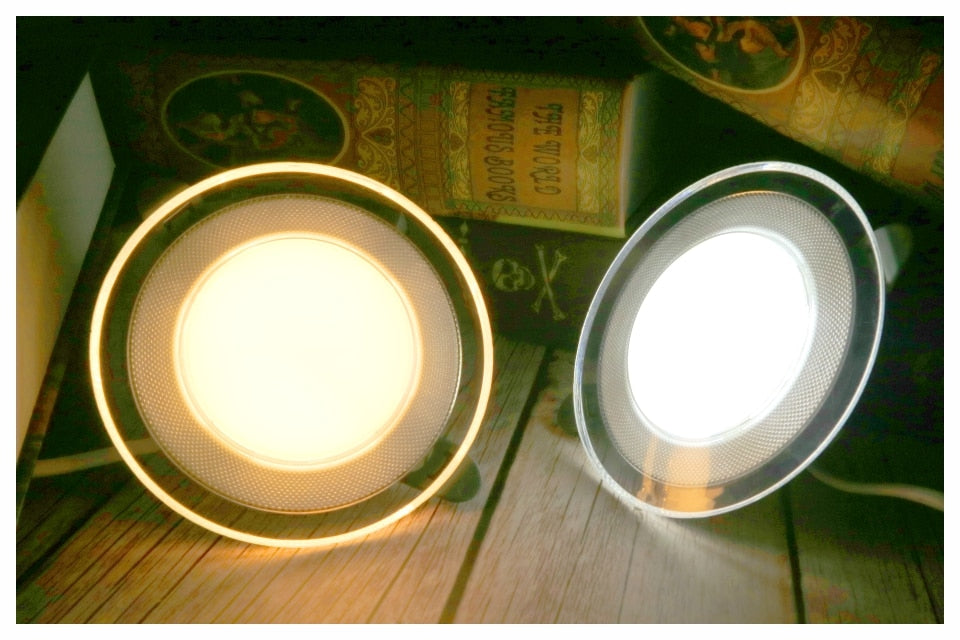 LED Downlight 10pcs/lot 6W LED Lamp 220V Spotlight Recessed Round Panel Light 3 Colors Changeable Indoor Lighting Downlight