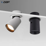 DBF 90 Foldable Recessed Ceiling Downlight 7W 12W Black/White Housing 360 Degree Rotatable 3000K/4000K/6000K Ceiling Spot Light