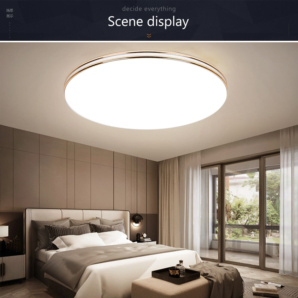Ultra Thin LED Ceiling Lamp LED Modern Panel Light 72W 36W 24W 18W 12W 220V Bedroom Kitchen Surface Mount Flush Panel Light