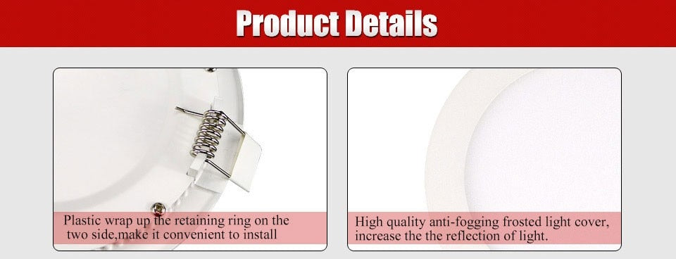 Ultra-Thin Milight Downlights Led Spot Light 3W 4W 6W 9W 12W 15W 18W  AC85-265V Mini Led Spots 220V Dimmable 110V Round Lamp