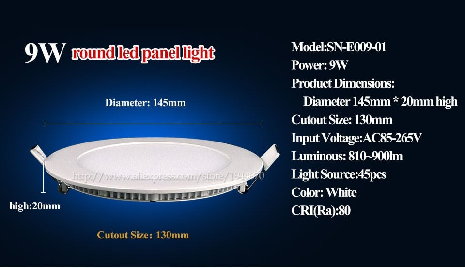 Ultra-Thin Milight Downlights Led Spot Light 3W 4W 6W 9W 12W 15W 18W  AC85-265V Mini Led Spots 220V Dimmable 110V Round Lamp