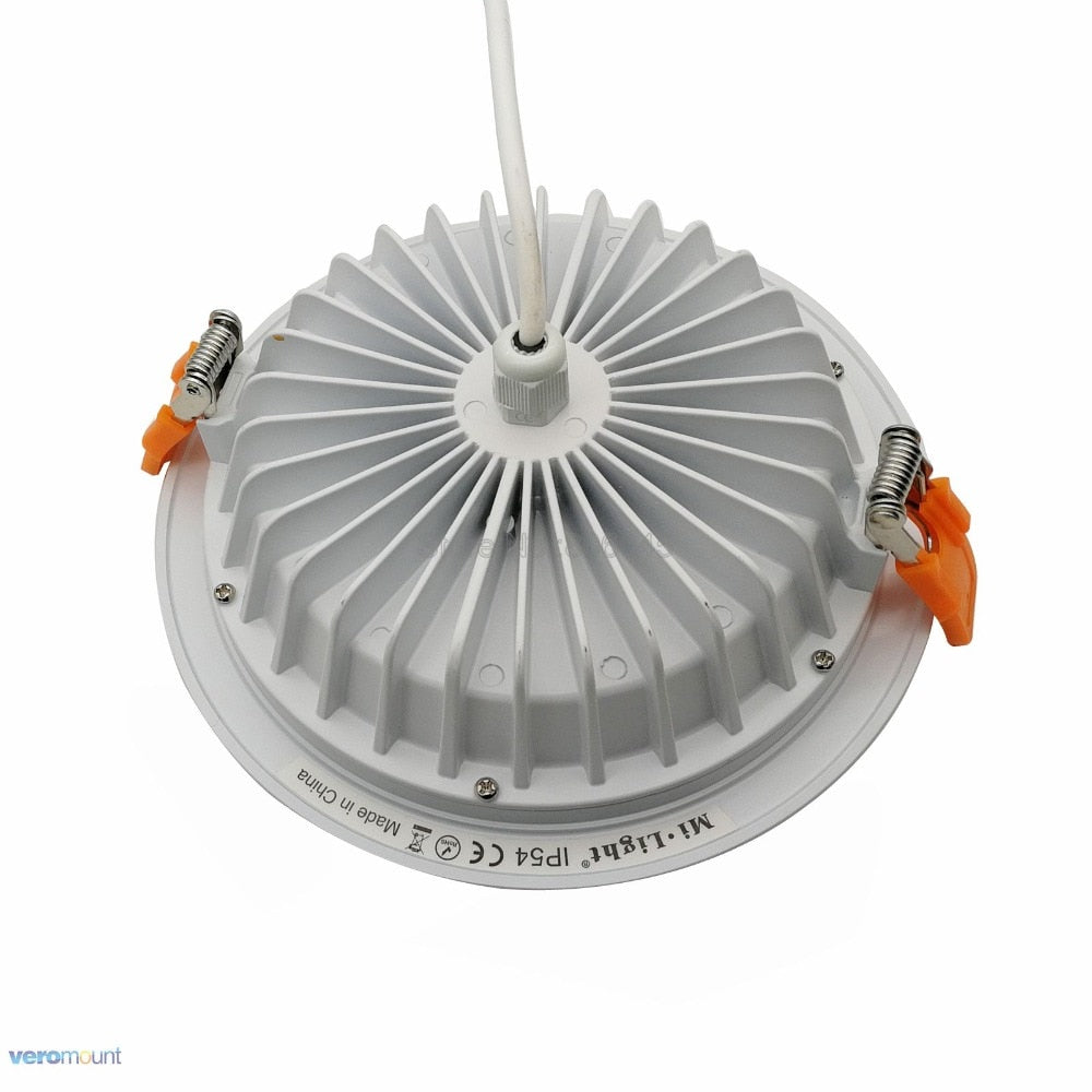 Milight 15W LED Downlight IP54 Waterproof AC86-265V RGB+CCT Dimmable Reccessed Light FUT069 WiFi Compatible 2.4G Wireless Remote