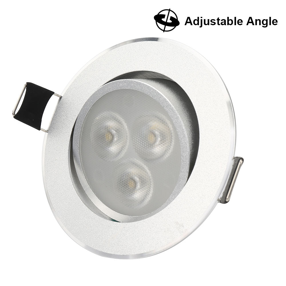 10pcs/lot 3W LED Downlight Spotlight Recessed Ceiling Lamps Dimmable Pendant Spot Light Led Lamp Cold White/Warm White 110V/220V