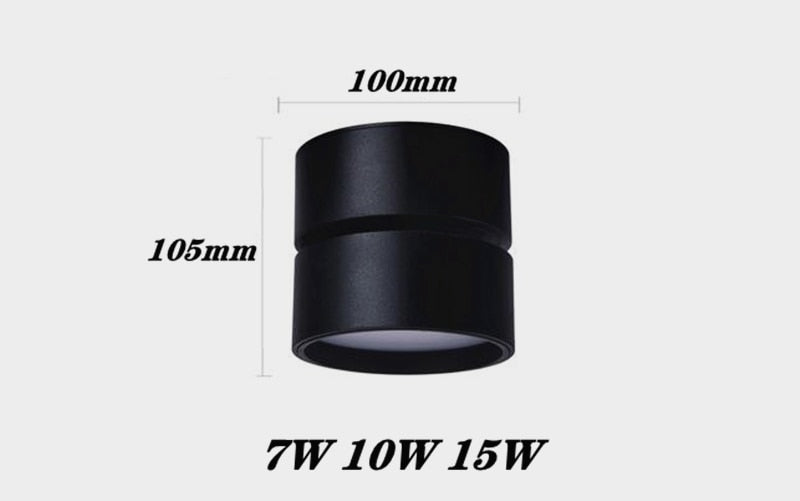 Dimmable Folding Rotating LED Downlights 7W 10W 15W 20W 30W  COB LED Ceiling Spot Lights AC85~265V LED Ceiling Lamps Indoor Light