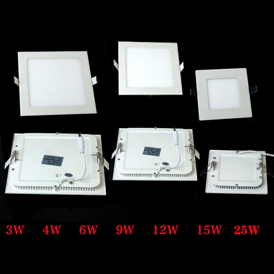 Ultra thin design 25W LED ceiling recessed grid downlight / square panel light 225mm