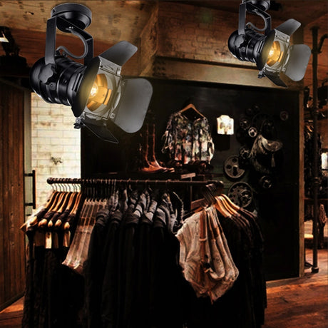 E27 Vintage celling iron lamp Industrial Light Retro Lamp Adjustable 4 Leaf for Clothes store Coffee Bar Loft style Fixture DA