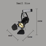 E27 Vintage celling iron lamp Industrial Light Retro Lamp Adjustable 4 Leaf for Clothes store Coffee Bar Loft style Fixture DA