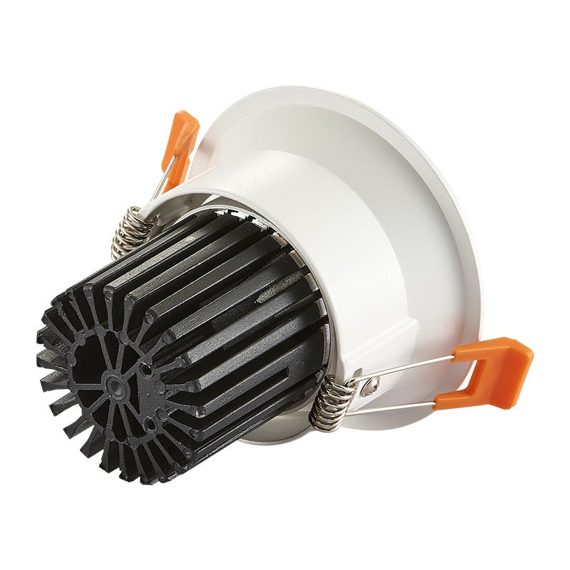 Dimmable LED Downlight 7W 10W 15W 18W 85-265V COB LED DownLights Dimmable COB Spot Recessed Down light Light Bulb white body