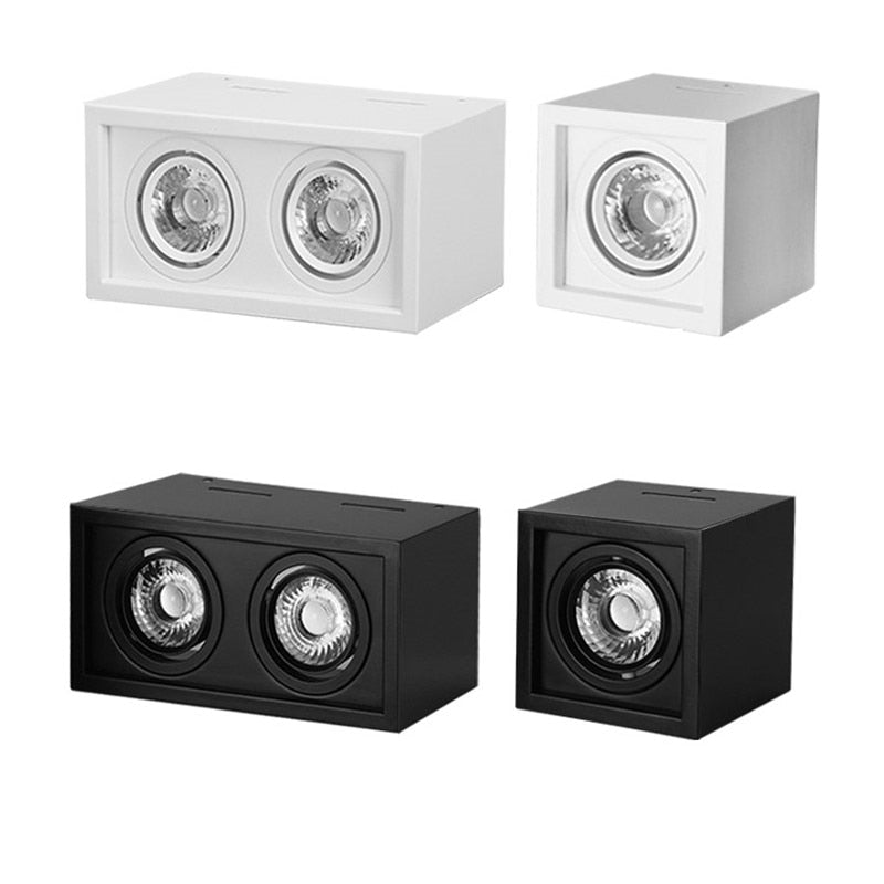 White Black High quality Surface Mounted adjustment LED COB dimmable Downlights 10W 15W 20W 30W LED Ceiling Lamp Spot