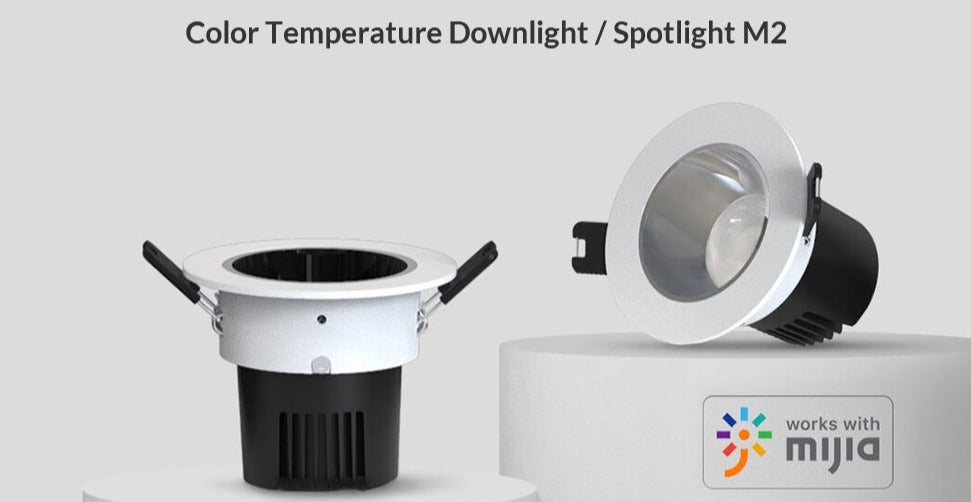 Smart downlight and Smart Downlight M2 Ceiling Down Light Mesh Edition to Mi home App smart Control
