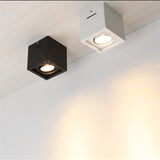 Super Brightness 1pcs  AC 85-230V Square Surface Mounted LED COB Dimmable Downlights 10W 12W 20W 24W LED Ceiling Lamp Spot Light