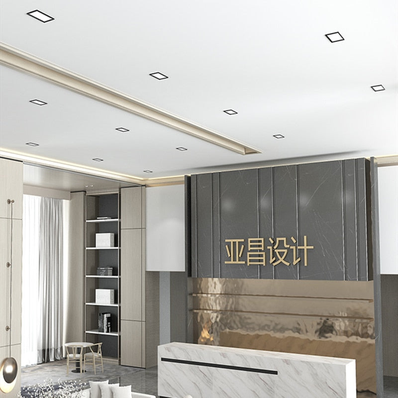 LED Downlight 1pcs Panel light Dimmable Recessed led downlight 12W 18W 24w 36w Square LED Spot light led ceiling lamp AC110V 220V