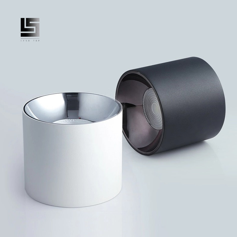 LED Surface Mounted Downlight High Bright COB Ceiling Lamps Spot Light 7W 12W 20W AC85-265V LED downlight Hotel home lighting