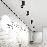 LED Ceiling Spotlight Surface Mounted Downlight 5W 7W 12W White/Black for Living Home Commercial Lighting New Design