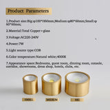 Copper Surface Mounted Ceiling Downlight 7W LED Ceiling Spot Light for Living Room Bedroom Corridor Spot Light Home Fixture