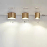 Copper Surface Mounted Ceiling Downlight 7W LED Ceiling Spot Light for Living Room Bedroom Corridor Spot Light Home Fixture