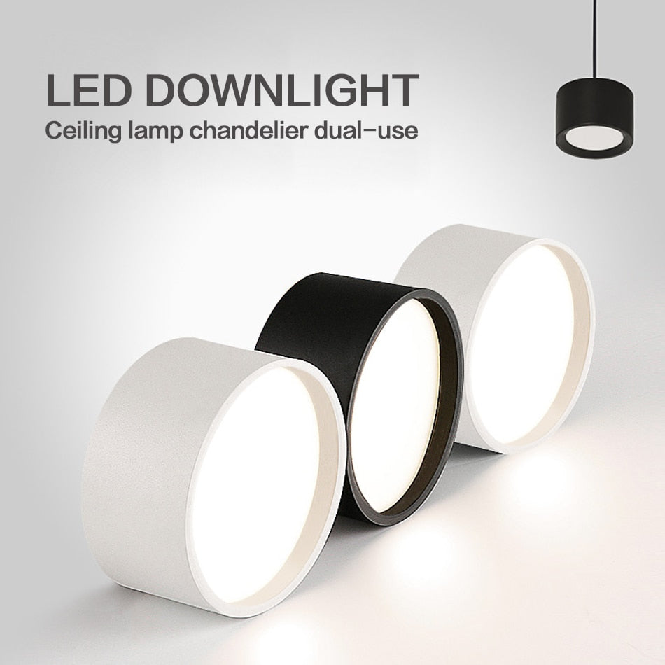 Surface Mounted LED Downlight 5W 7W 9W 12W 15W Ceiling Lamps Ultra Thin Driverless COB led spot light 85-240V Ceiling Lighting