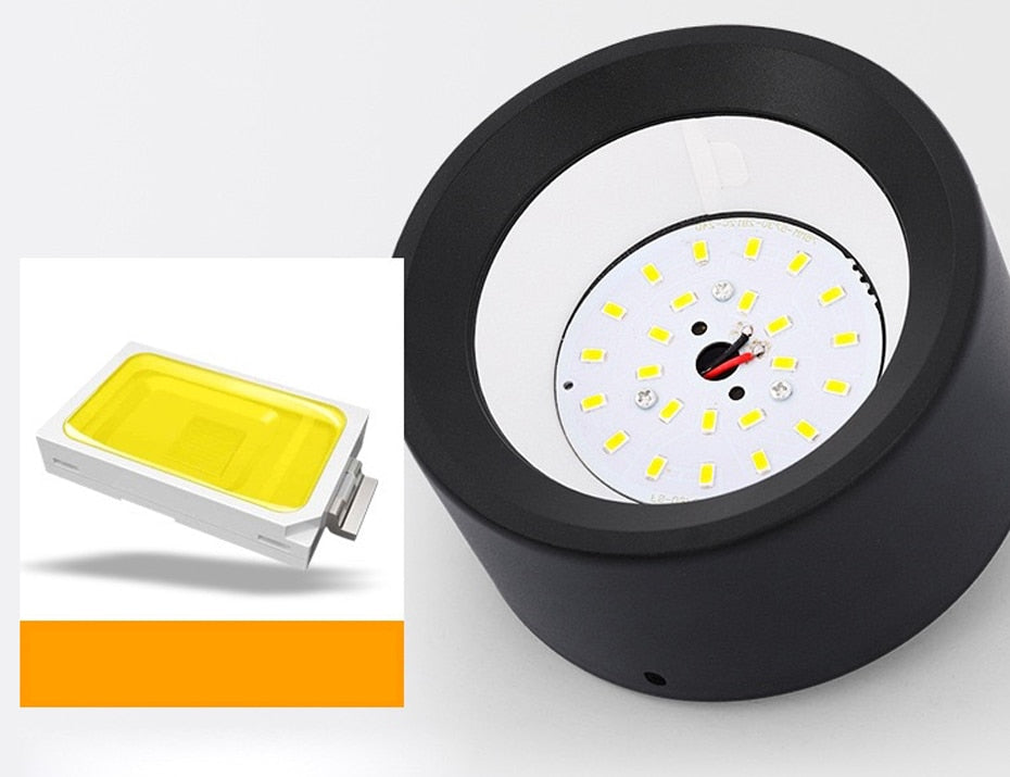 Surface Mounted LED Downlight 5W 7W 9W 12W 15W Ceiling Lamps Ultra Thin Driverless COB led spot light 85-240V Ceiling Lighting