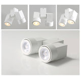 Surface Mounted Ceiling Downlight double spot LED lamps Replaceable GU10 Kitchen Living room Decor Square lamp Lighting for home