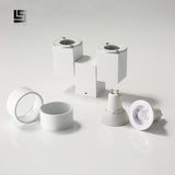 Surface Mounted Ceiling Downlight double spot LED lamps Replaceable GU10 Kitchen Living room Decor Square lamp Lighting for home