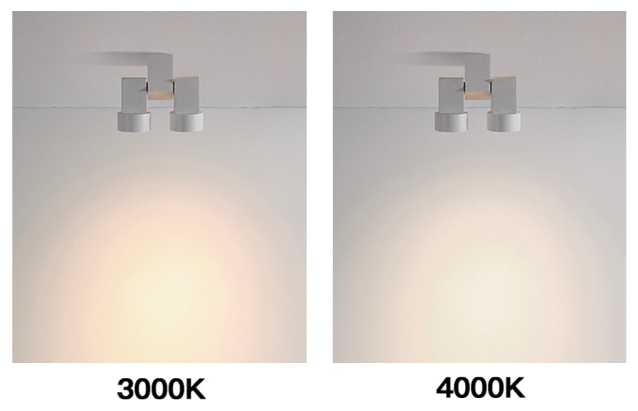 Surface Mounted Ceiling Downlight double spot LED lamps Replaceable GU10 Kitchen Living room Decor Square lamp Lighting for home