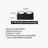 Square LED Wall Mounted Downlight COB Spot light Ceiling Lamp Surface Mounted Downlight decoration Ceiling Lamp 220V