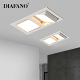 Square Recessed LED Downlights 7W Single/Double COB LED Ceiling Spot Lights Background Lamps AC85~265V Indoor LED Spot Light