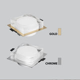 New Square Dimming LED Crystal Downlight LED Ceiling Spot Light Gold/Chrome recessed lamp kitchen Lighting for home decoration