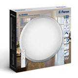 Led controlled downlight overhead Feron al5300 plate 60W 3000K-6500K White 440x77 brillant