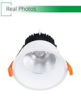 White Ceiling LED Recessed Downlight 7W 12W 18W Dimmable Spot Down Light Aluminum AC Kitchen Lamp COB Foyer Lighting Round Lamp
