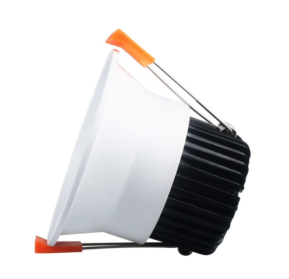 White Ceiling LED Recessed Downlight 7W 12W 18W Dimmable Spot Down Light Aluminum AC Kitchen Lamp COB Foyer Lighting Round Lamp