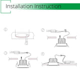 White Ceiling LED Recessed Downlight 7W 12W 18W Dimmable Spot Down Light Aluminum AC Kitchen Lamp COB Foyer Lighting Round Lamp