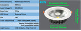 Downlight LED 7W 12W 20W 30W 40W 85-265V Dimmable LED Recessed COB Ceiling Down Lights Bathroom Kitchen Spot Lighting