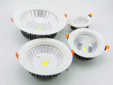 Downlight LED 7W 12W 20W 30W 40W 85-265V Dimmable LED Recessed COB Ceiling Down Lights Bathroom Kitchen Spot Lighting