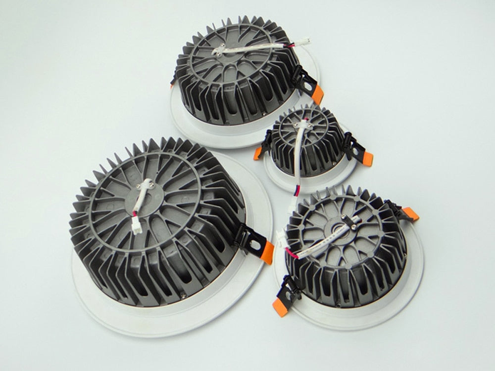 Downlight LED 7W 12W 20W 30W 40W 85-265V Dimmable LED Recessed COB Ceiling Down Lights Bathroom Kitchen Spot Lighting